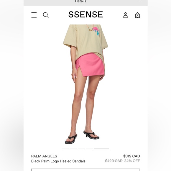 Palm angels sandals kitten heels - Picture 9 of 9